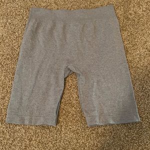 Free People gray biker shorts